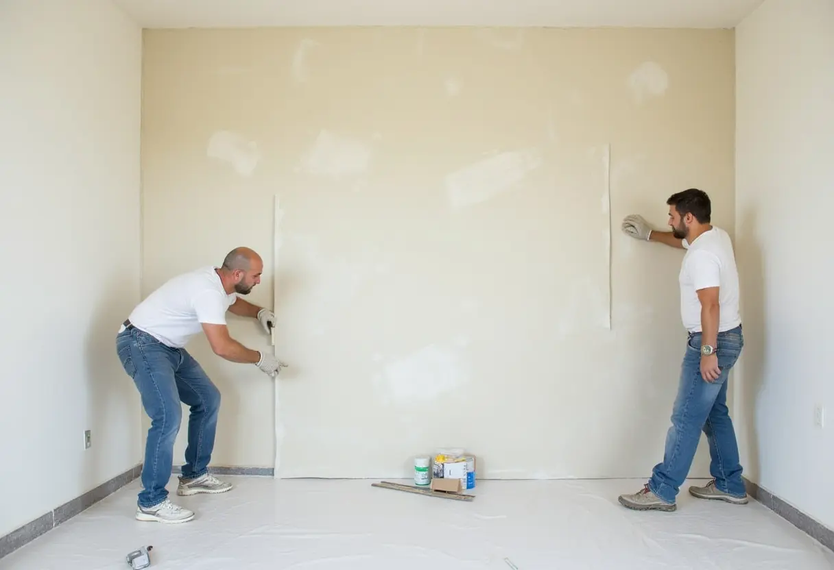 Drywall Repair project 4 by Ralph's Roofing