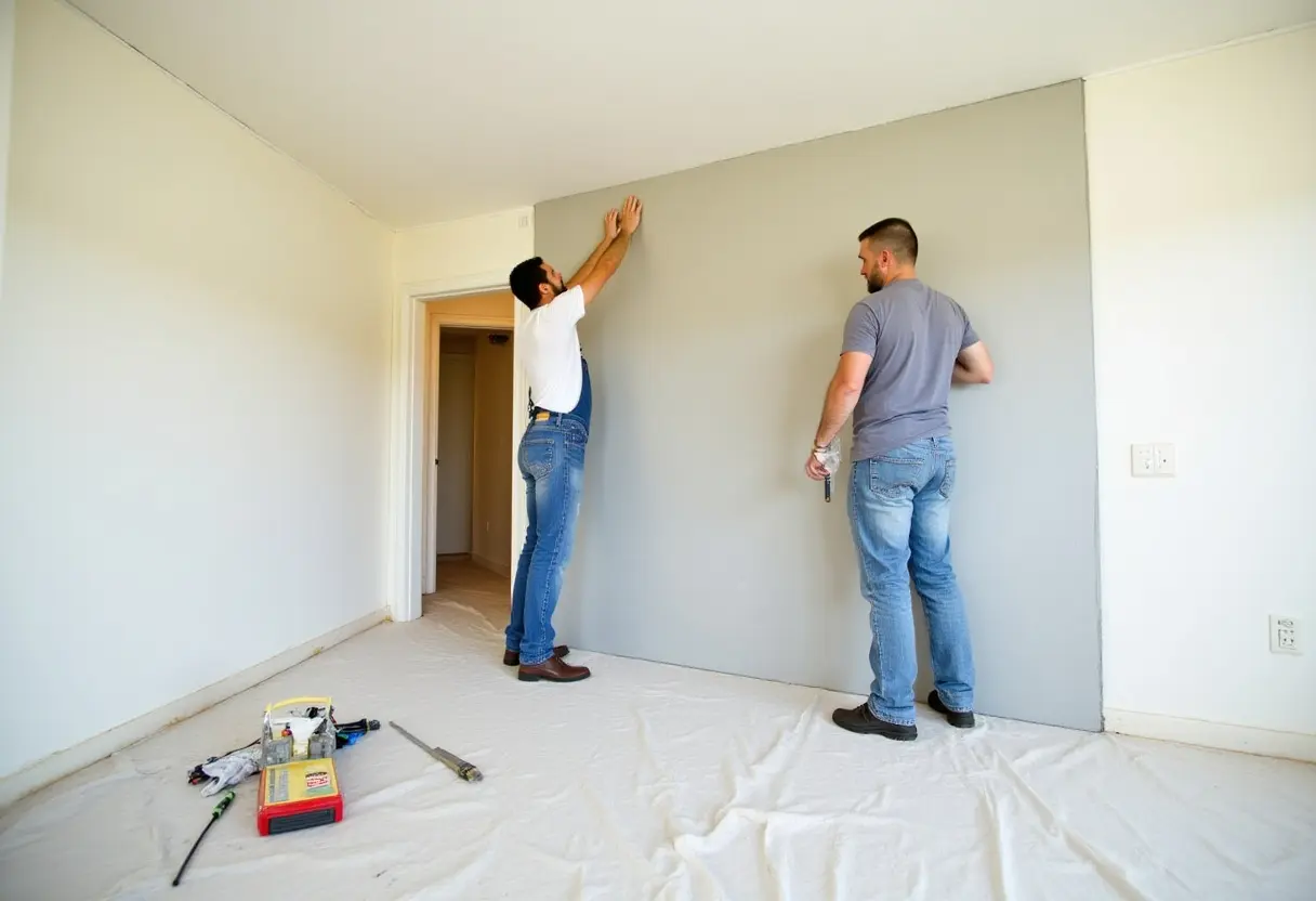 Drywall Repair project 5 by Ralph's Roofing